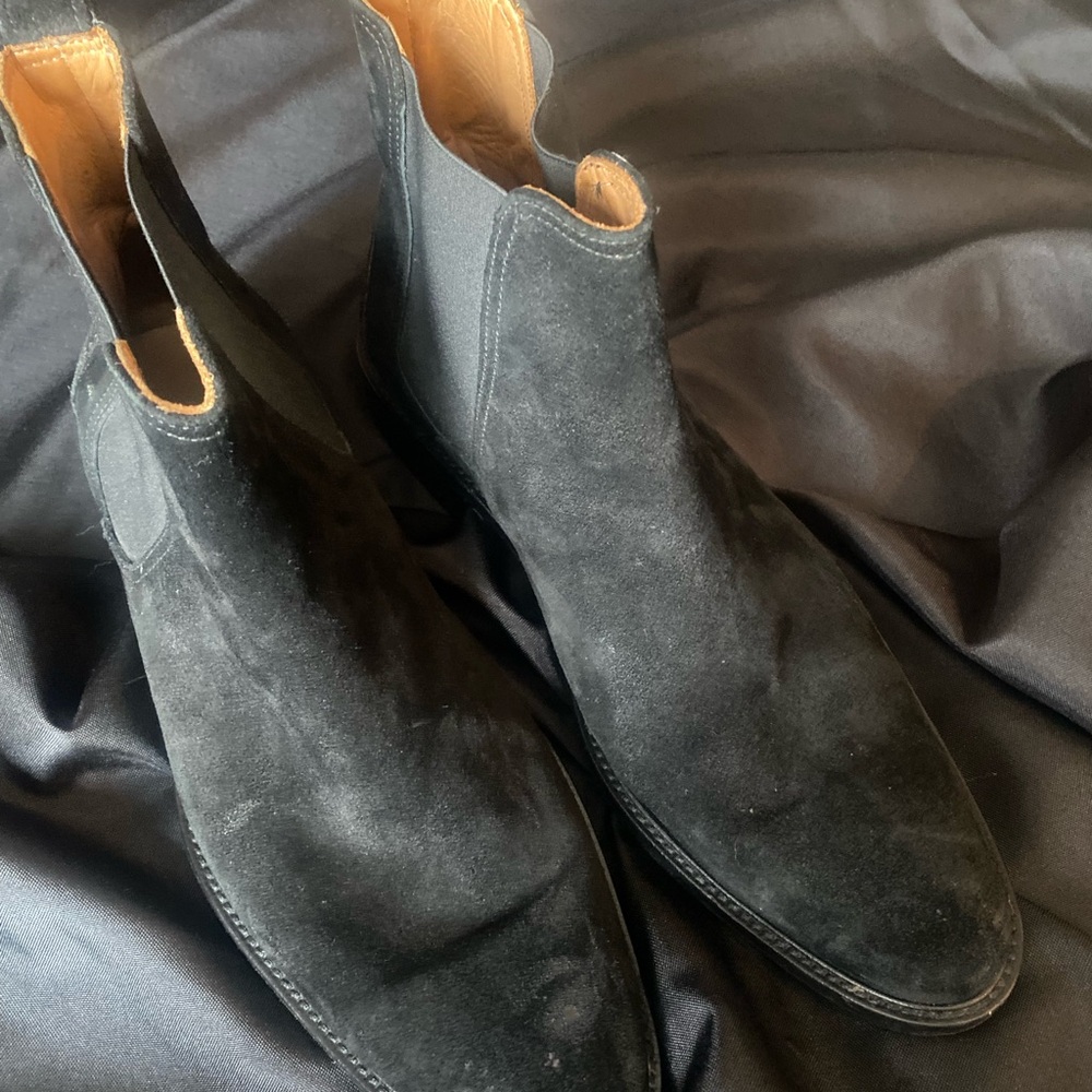 Barneys New York Black Suede Men's Boots
